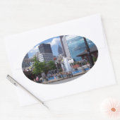 アトランタ 楕円形シール (封筒)