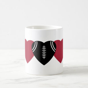 アトランタ《鳥》ハヤブササッカーハートデザイン コーヒーマグカップ