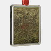 アトランタ(1892年)のヴィンテージの地図 メタルオーナメント (右)