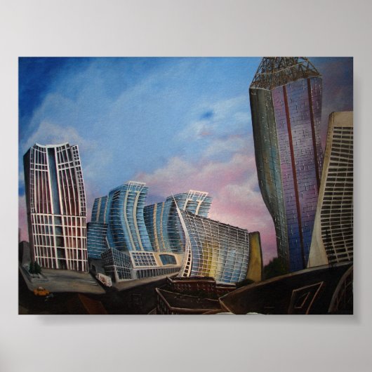 アトランタ – A – スキュー ポスター (正面)