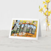 アトランタ、GAからの挨拶! カード (黄色い花)