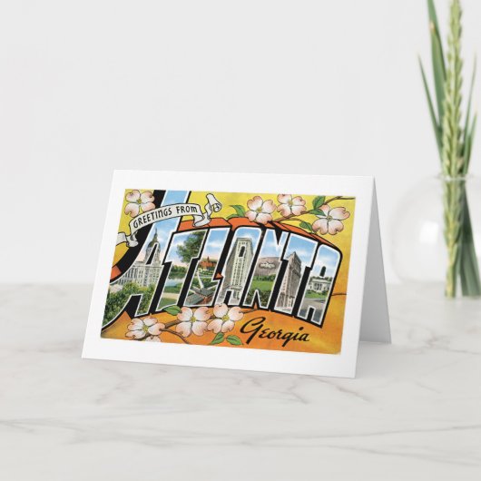 アトランタ、GAからの挨拶! カード (正面)