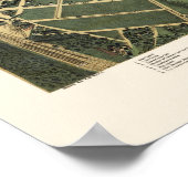 アトランタ， GAパノラママップ – 1892 ポスター (角)