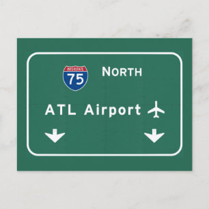 アトランタATL空港I-75 N州間ジョージア – ポストカード