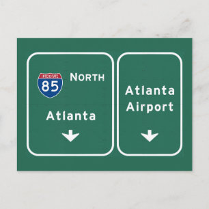 アトランタATL空港I-85 N州間ジョージア – ポストカード