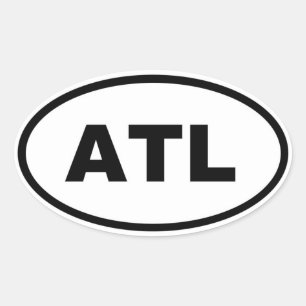 アトランタATL 楕円形シール