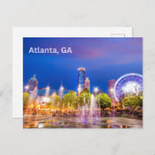 アトランタGAシティパークナイトビュー ポストカード (正面/裏面)