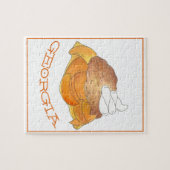 アトランタGAジョージアピーチコブラーデザートサザン ジグソーパズル (横)