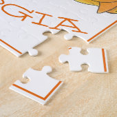 アトランタGAジョージアピーチコブラーデザートサザン ジグソーパズル (側面)