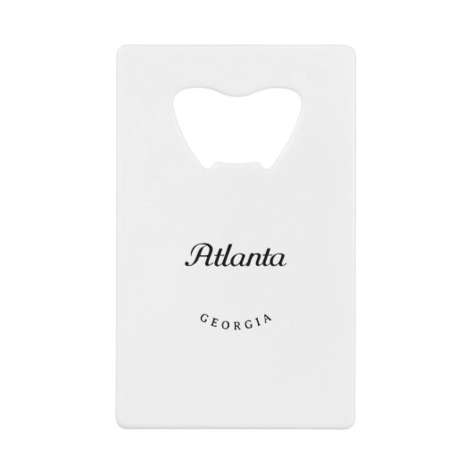 アトランタGA クレジットカード栓抜き (正面)