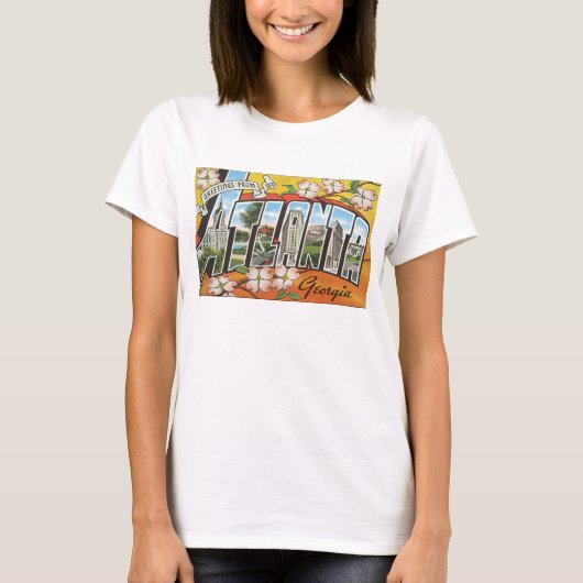 アトランタGeorgia_Vintage旅行からの挨拶 Tシャツ (正面)