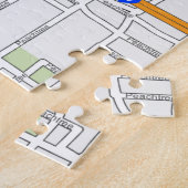 アトランタPeachtreeの道路図 ジグソーパズル (側面)