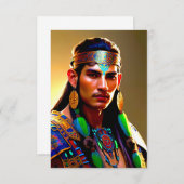 アトランティスのシャーマンのグリーティングカード サンキューカード (正面/裏面)