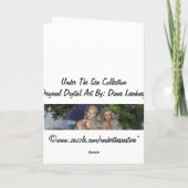 アトランティスのバースデー・カードの人魚のプリンセス カード (裏面)