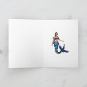 アトランティスのバースデー・カードの人魚のプリンセス カード (内部)