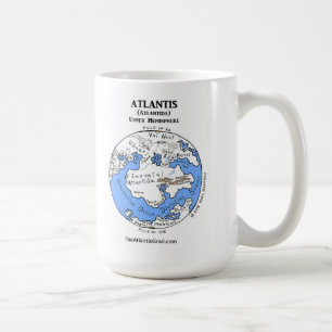 アトランティスのマップ-両半球-クラシックMug コーヒーマグカップ