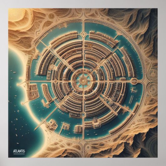 アトランティスの地図 ポスター (正面)