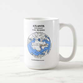 アトランティスの地図 – 両半球 – クラシックマグカップ コーヒーマグカップ