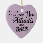 アトランティスの杯の休日の2018年のハートのオーナメント セラミックオーナメント (右)