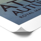 アトランティスオータムクルーズヴィンテージトラベルポスター ポスター (角)