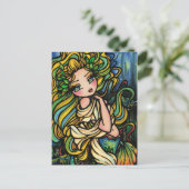 アトランティスシティマーメイドファンタジーアートガール ポストカード (スタンド正面)