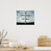 アトランティス国際的から宇宙駅のビュー ポスター (キッチン)