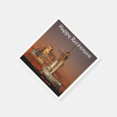 アトランティス宇宙シャトル打ち上げNASA スタンダードカクテルナプキン (角)