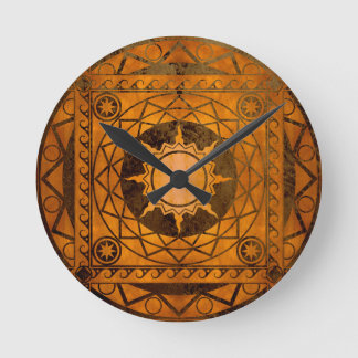 アトランティス工芸銅オンブロンズ ラウンド壁時計