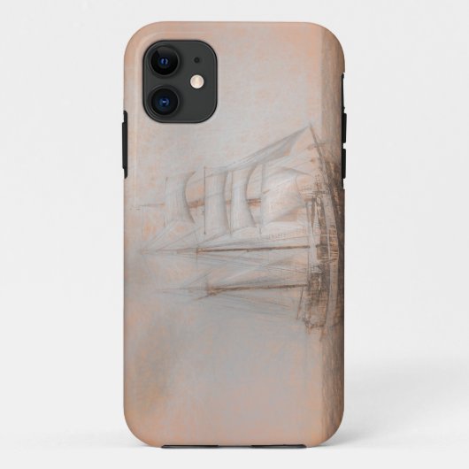 アトランティス帆船ダヴィンチ Case-Mate iPhoneケース (裏面)
