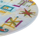 アトランティス・ハン絵を描モダンド水彩画 カッティングボード (角)