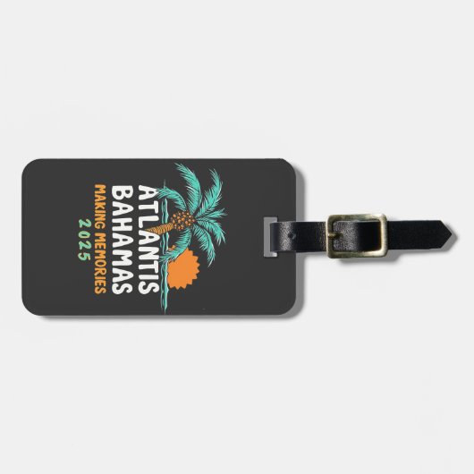 アトランティス・バハマが思い出を作る2025 ラゲッジタグ (正面横)