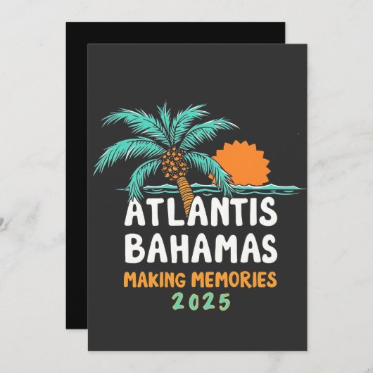 アトランティス・バハマが思い出を作る2025 案内状 (正面/裏面)