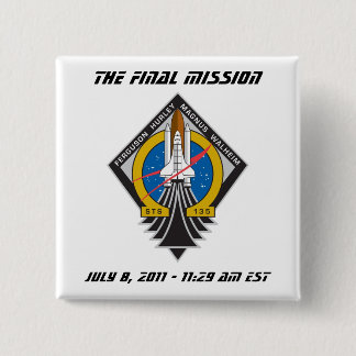 アトランティスSTS-135の"最終的な進水" Pin 缶バッジ