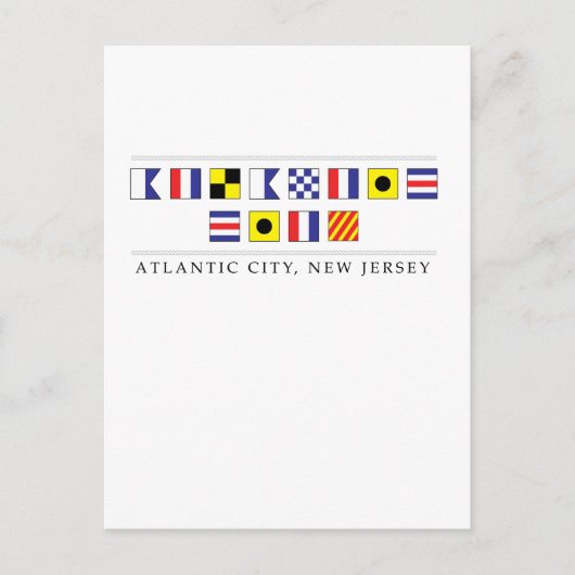 アトランティックシティからの挨拶 ポストカード (正面)