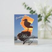 アトランティックシティからの挨拶 ポストカード (スタンド正面)