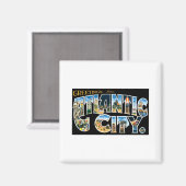 アトランティックシティからの挨拶 マグネット (正面/裏面)