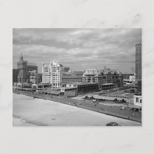 アトランティックシティのボードウォークの景色 ポストカード (正面)