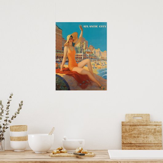 アトランティックシティの壮大なホテル ポスター (キッチン)