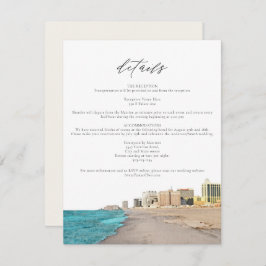 アトランティックシティウォーターカラービーチスカイライン詳細カード 招待状