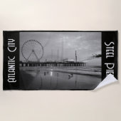 アトランティックシティスチールピアバケーション ビーチタオル (正面)