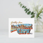 アトランティックシティニュージャージーからの挨拶 ポストカード (スタンド正面)