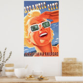 アトランティックシティニュージャージーのヴィンテージ旅行ポスター ポスター (キッチン)