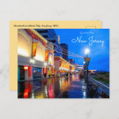 アトランティックシティニュージャージーウェットボードウォーク葉書 ポストカード (正面/裏面)