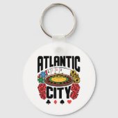 アトランティックシティニュージャージーカジノ賭博 キーホルダー (正面)