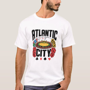 アトランティックシティニュージャージーカジノ賭博 Tシャツ