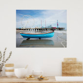 アトランティックシティニュージャージー桟橋lifeboat boardwalk ポスター (キッチン)