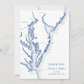 アトランティックシティニュージャージー結婚ズの写真 サンキューカード (正面)