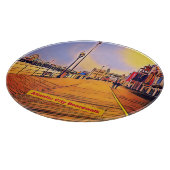 アトランティックシティビーチボードウォークアーポップ・アートのト カッティングボード (角)