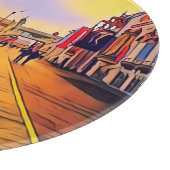 アトランティックシティビーチボードウォークアーポップ・アートのト カッティングボード (角)