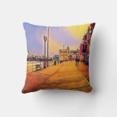 アトランティックシティビーチボードウォークアーポップ・アートのト クッション (裏面)